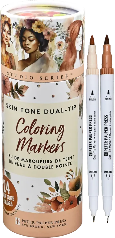 Peter Pauper Skin Tone Dual Tip Coloring Markers