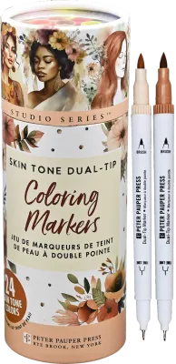 Peter Pauper Skin Tone Dual Tip Coloring Markers