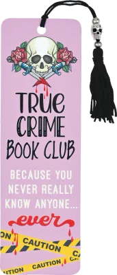 Peter Pauper Beaded Bookmark True Crime Book Club