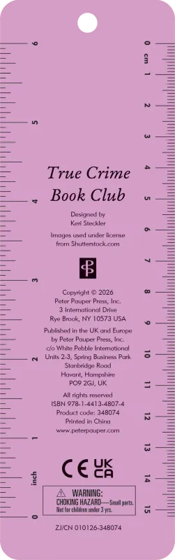 Peter Pauper Beaded Bookmark True Crime Book Club