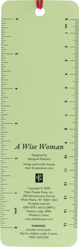 Peter Pauper Beaded Bookmark Wise Woman Once Said