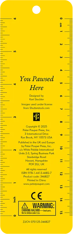 Peter Pauper Beaded Bookmark You Pawsed Here