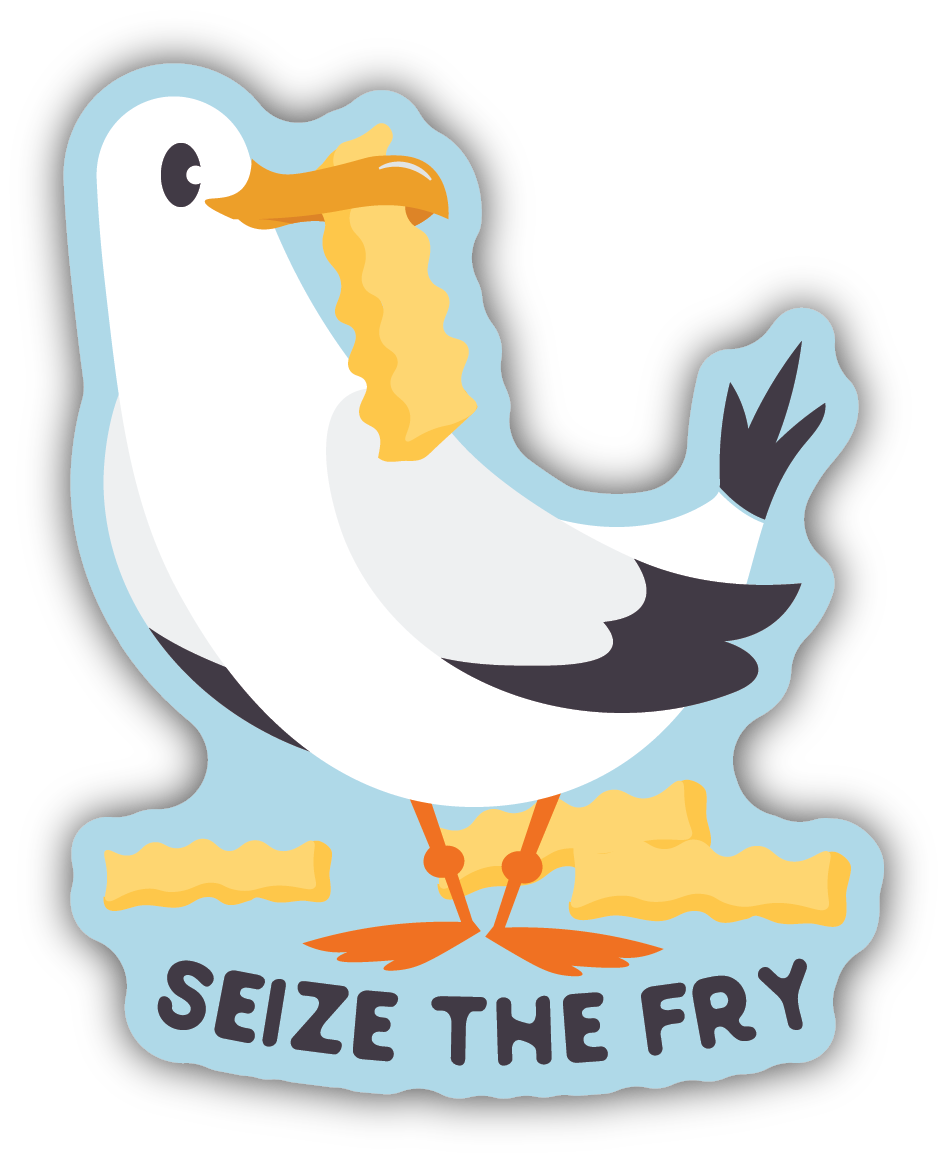 Stickers Northwest Seize the Fry Seagull