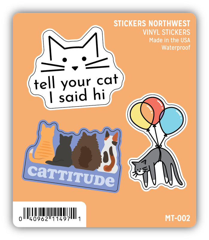 Stickers Northwest Cat Lover Mini Trio