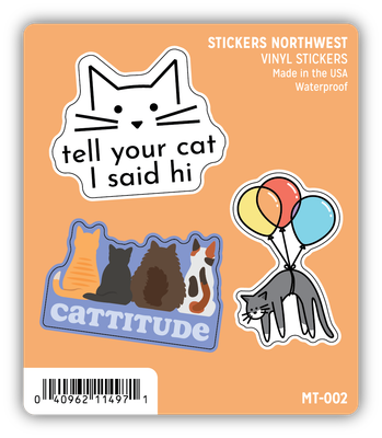 Stickers Northwest Cat Lover Mini Trio