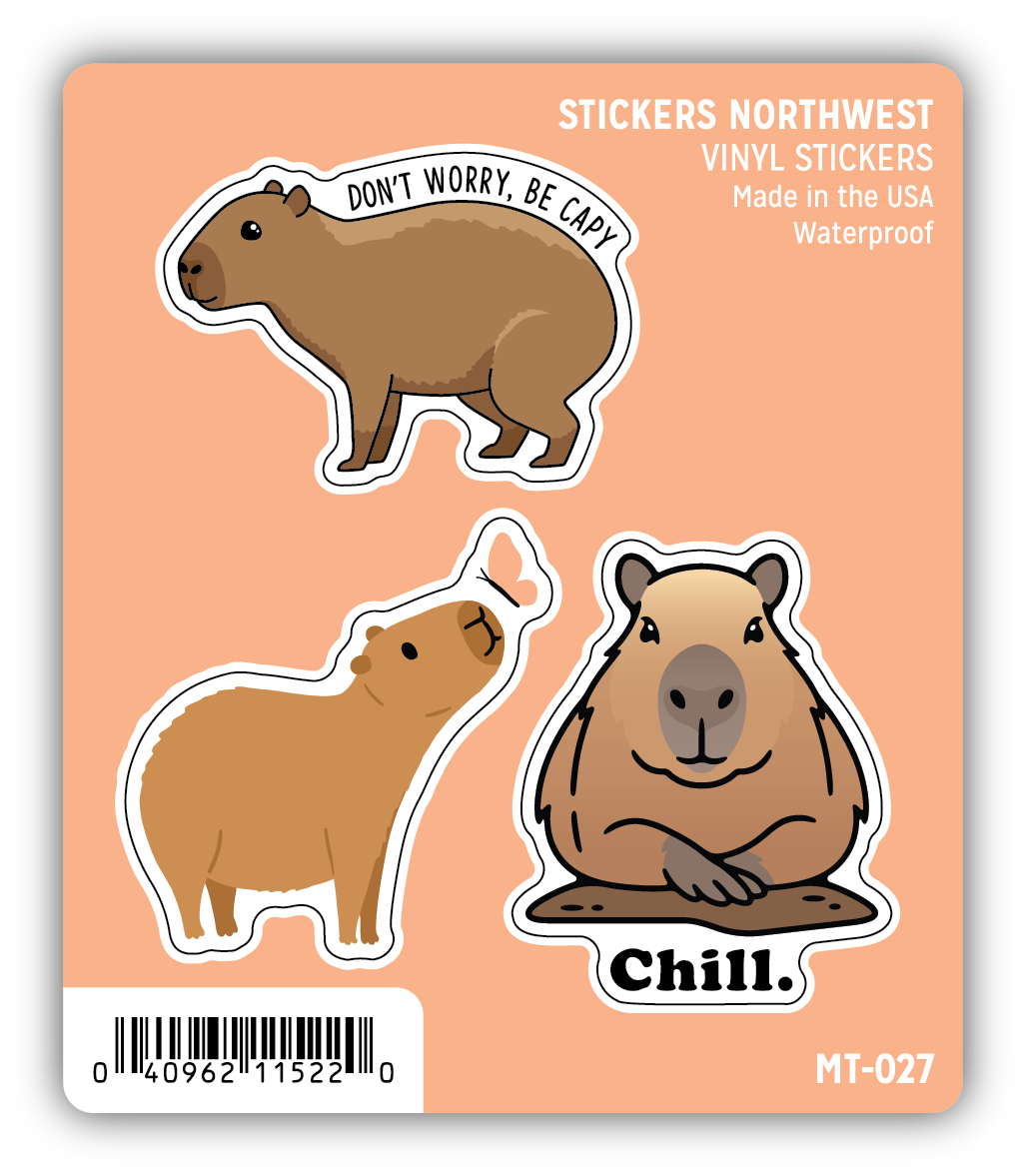 Stickers Northwest Capybara Mini Trio