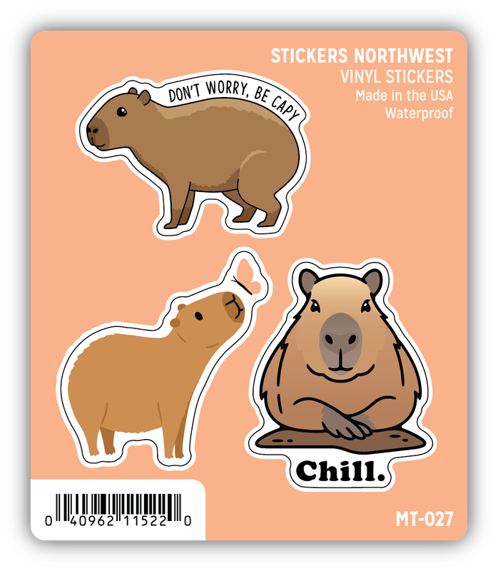 Stickers Northwest Capybara Mini Trio