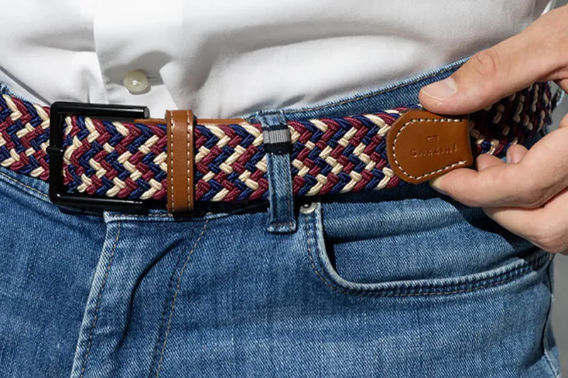 Garzini Braided Belts Multi Tone