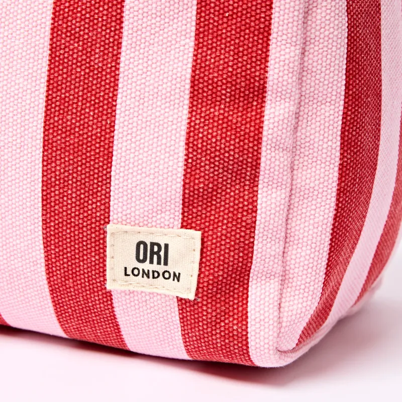 ORI London Mayfair Cotton Canvas Small Strawberry Stripe