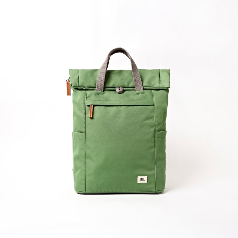 ORI London Finchley Backpack Recycled Canvas Artichoke