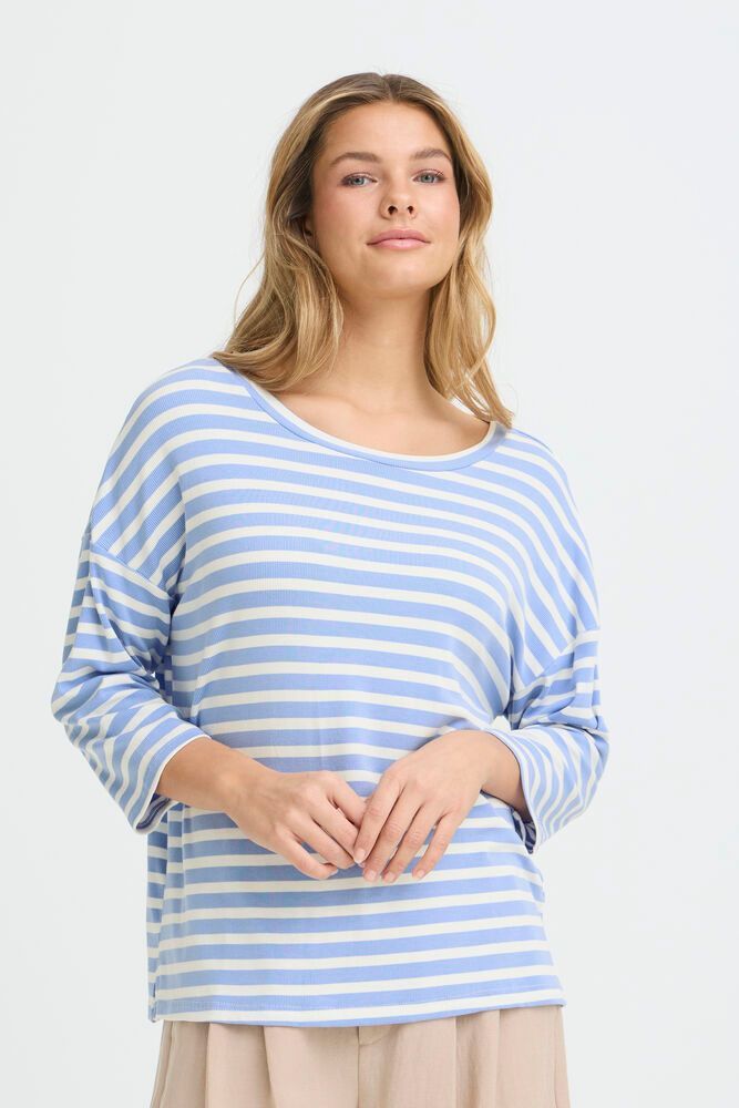Fransa FRCano Tee Hydrangea Stripe