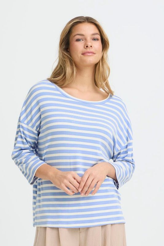 Fransa FRCano Tee Hydrangea Stripe Fransa FRCano Tee Hydrangea Stripe
