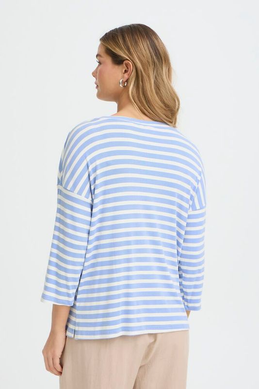 Fransa FRCano Tee Hydrangea Stripe