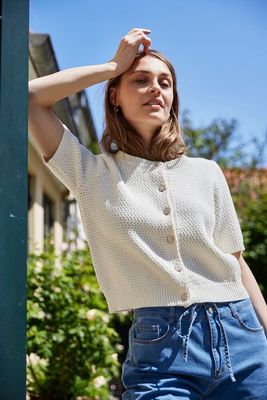 Fransa FRAralyn Cardigan Whisper White