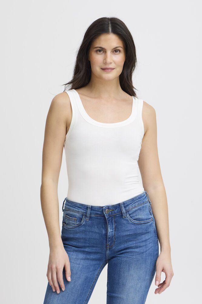 Fransa FRZulu Tank Top White Fransa FRZulu Tank Top White