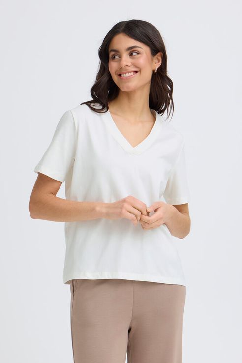 Fransa FRFEBA Tee Whisper White