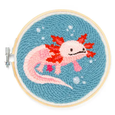 Kikkerland Axolotol Punch Needle Kit