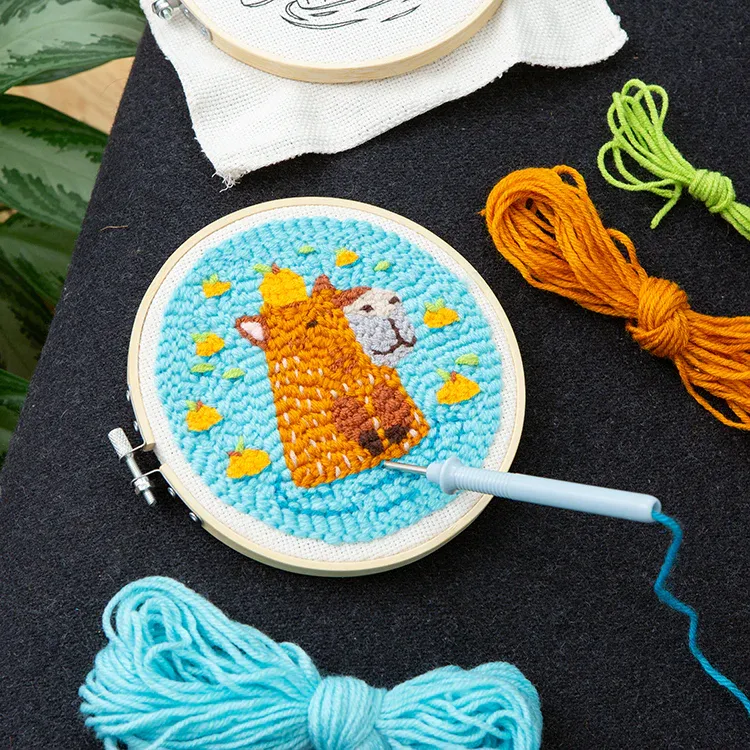 Kikkerland Capybara Punch Needle Kit