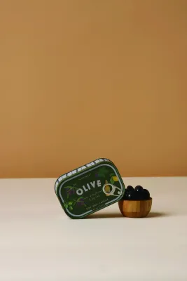 Paddywax Bistro Olive Printed Tin 4.5oz Fig &amp; Olive