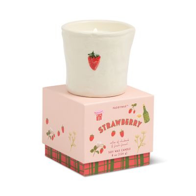 Paddywax Bistro Strawberry Imperfect White Ceramic Strawberry Paddywax Bistro Strawberry Imperfect White Ceramic Strawberry