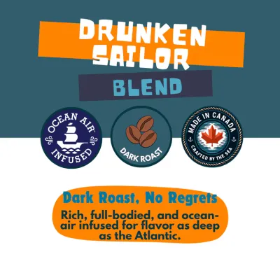 Saltwinds Drunken Sailor Blend Dark Roast Coffee Medium Grind 340g