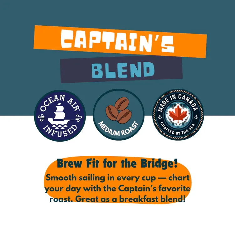 Saltwinds Captain's Blend Medium Roast Coffee Medium Grind 100g