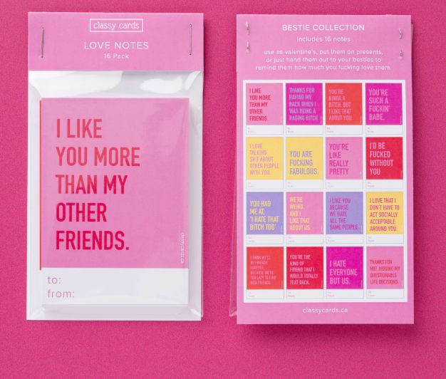 Classy Cards Love Notes Bestie Collection