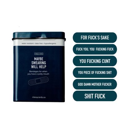Classy Cards Bandages Maybe Swearing Will Help