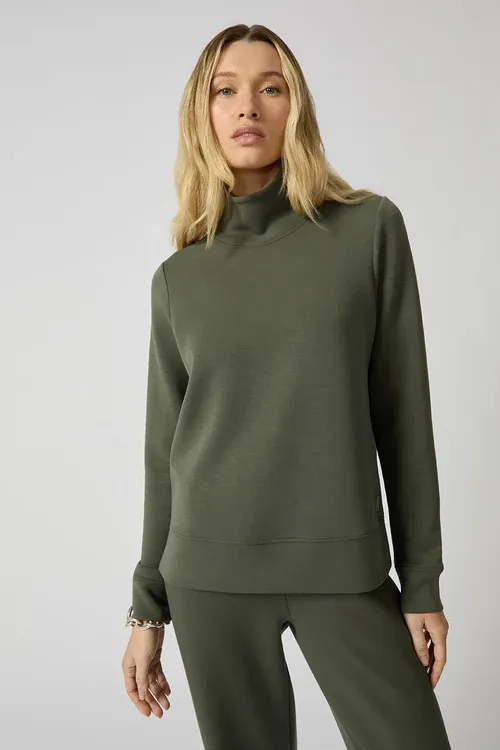 MPG Dreamweave Mock Neck Sweatshirt Kambaba MPG Dreamweave Mock Neck Sweatshirt Kambaba