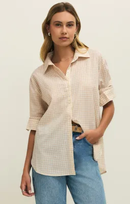 Z Supply Seaport Button Up Top Parchment