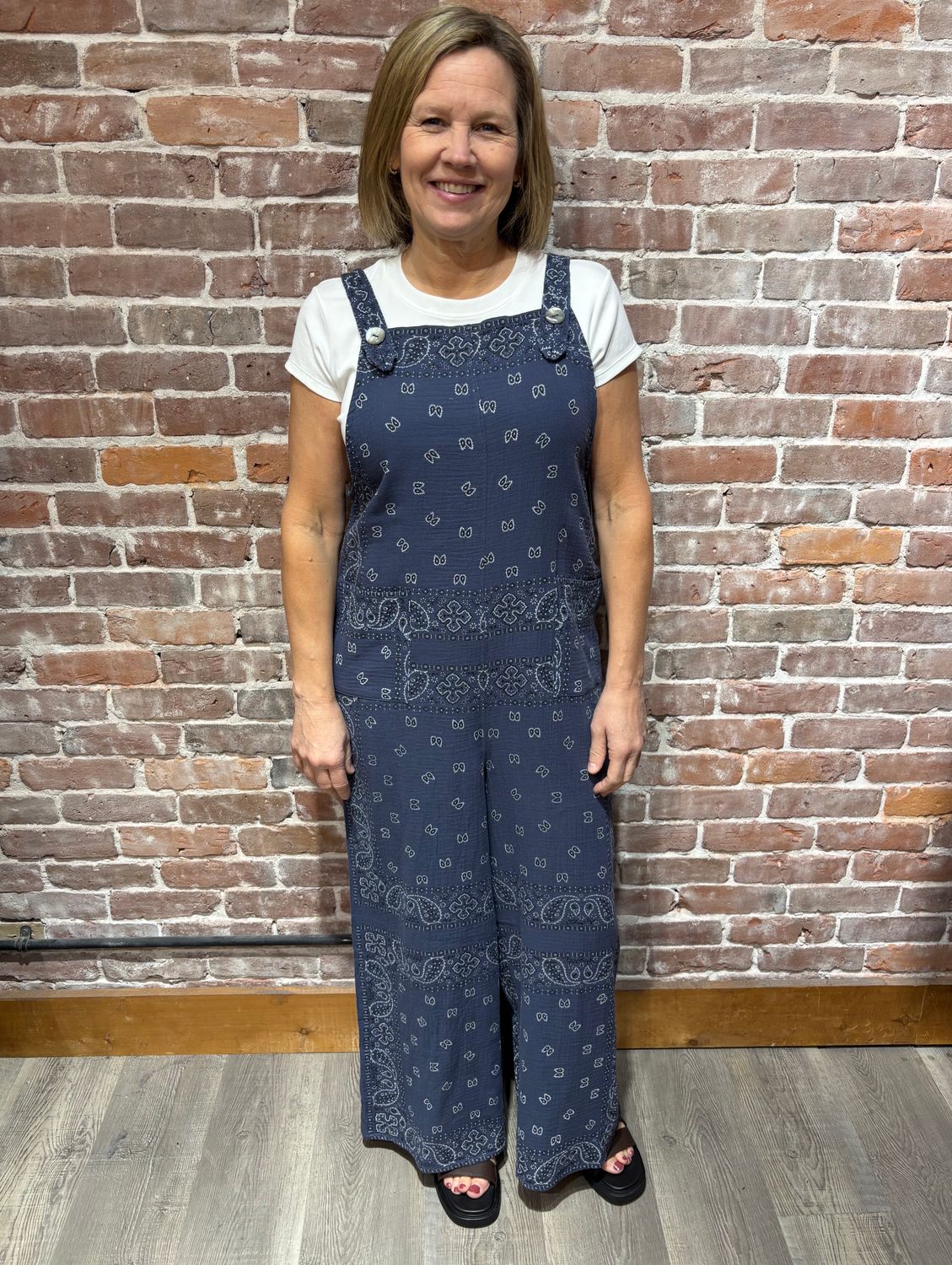 Shannon Passero Bandana Overall Navy