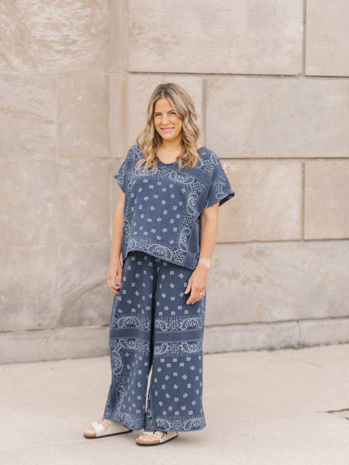 Shannon Passero Bandana Pant Navy Shannon Passero Bandana Pant Navy