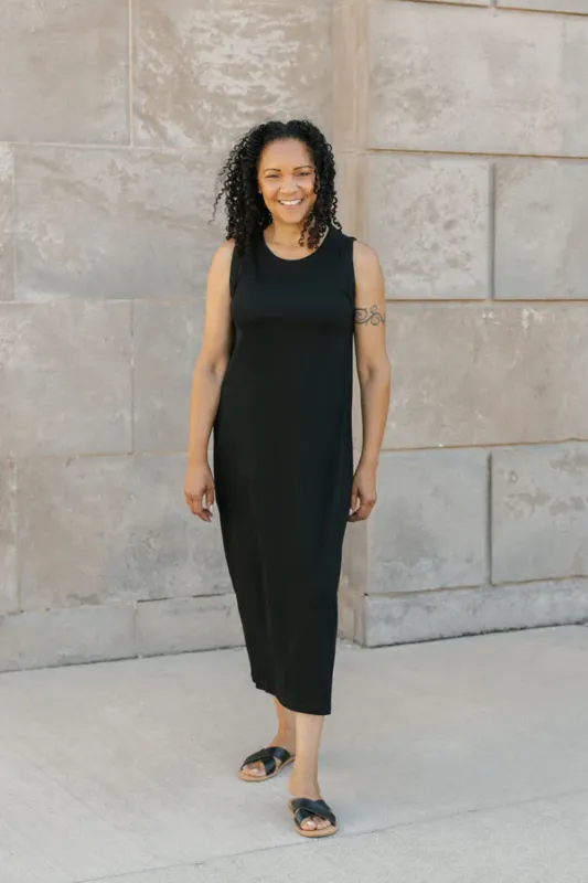 Shannon Passero Rib Tank Dress Black