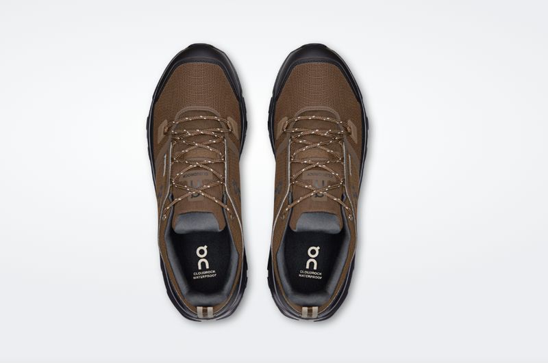 ON Cloudrock Low Waterproof Men's Earth Black