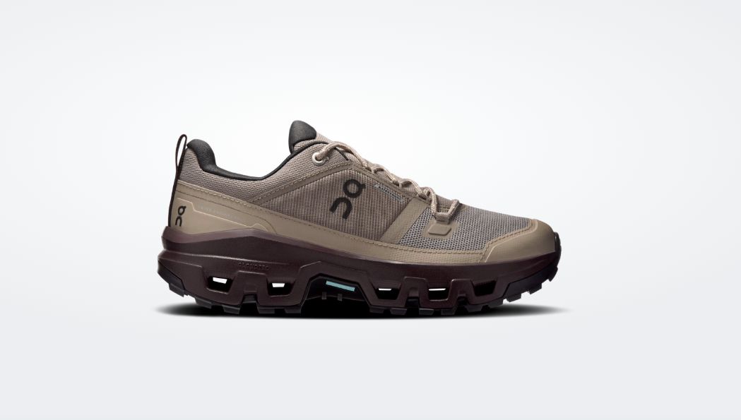 ON Cloudrock Low Waterproof Women Cinder/Ox