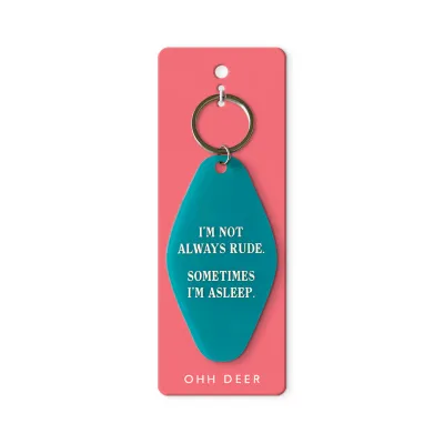 Ohh Deer Sometimes I'm Asleep Keyring