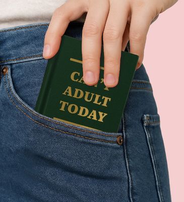 Ohh Deer Can't Adult Today Hardbook Notebook