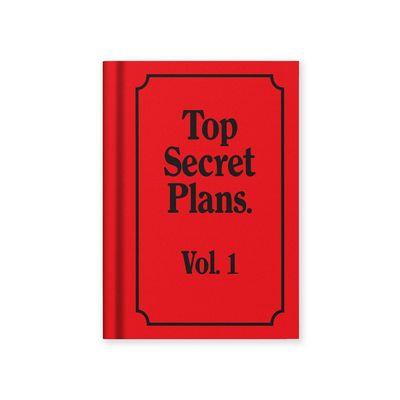 Ohh Deer Top Secret Plans Hardbook Notebook