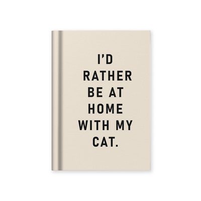 Ohh Deer Home With My Cat Hardbook Notebook