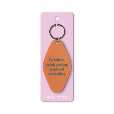 Ohh Deer My Hobbies Keyring