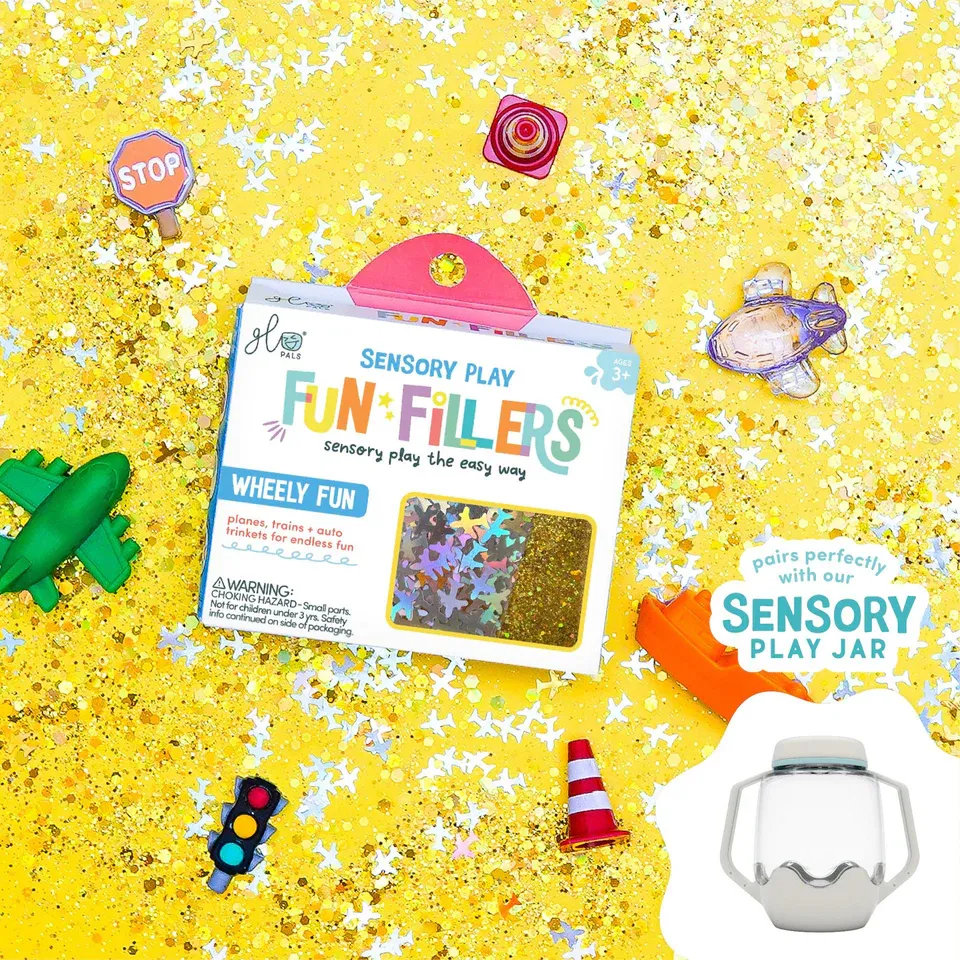 Glo Pals Sensory Play Fun Fillers Wheely Fun