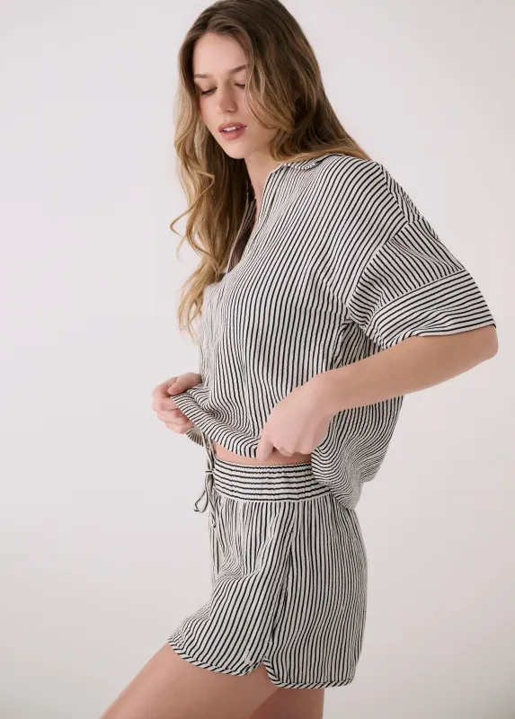 Lole Bella Shorts Bella Stripe Abalone