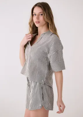 Lole Bella Short Sleeve Bella Stripe Abalone
