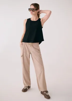 Lole Olivie Layered Tank Black