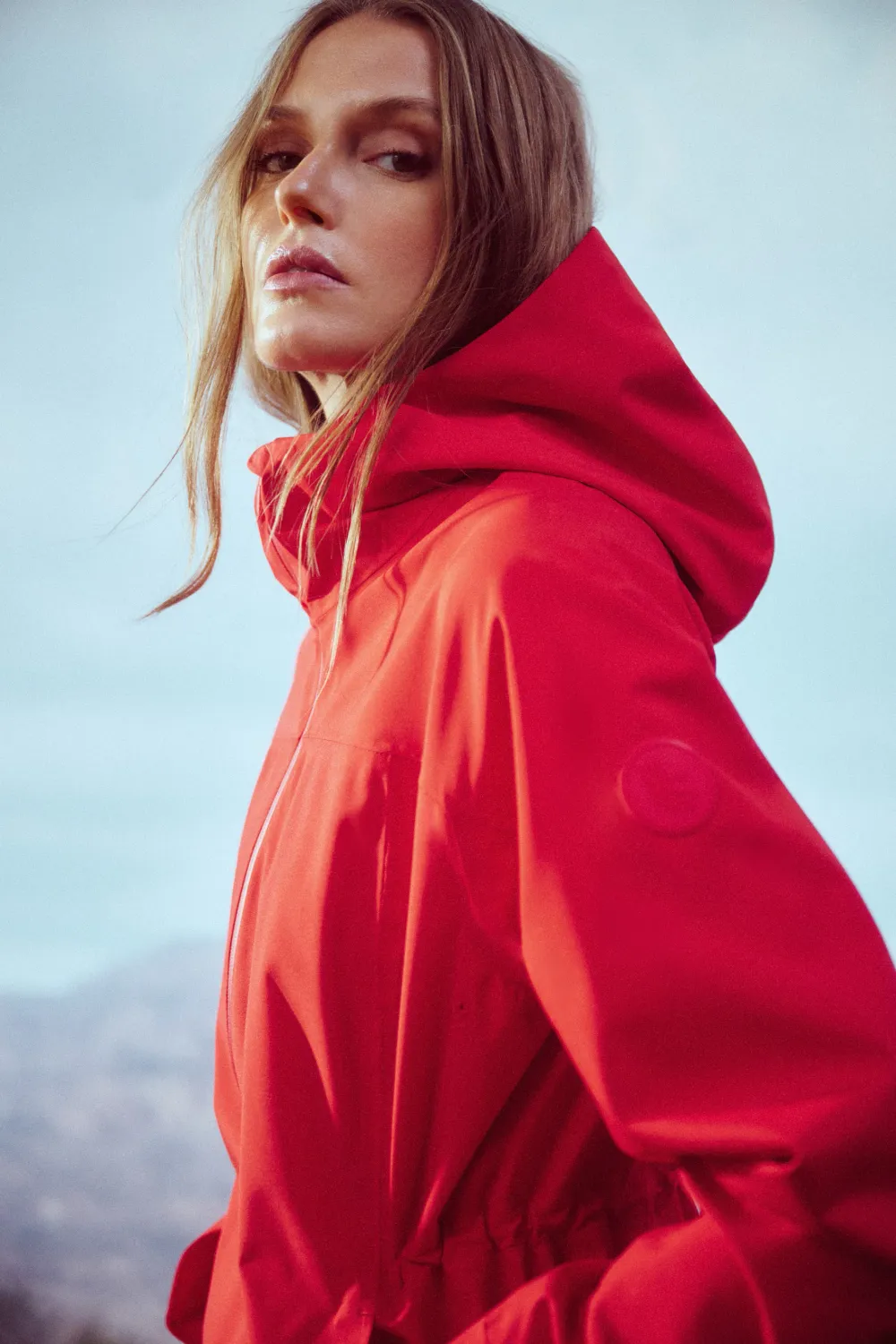 Lole Element Long Rain Jacket Poppy
