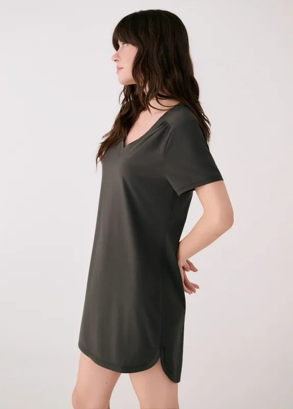 Lole Olivie V Neck Dress Olive