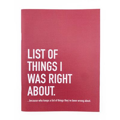 Classy Cards Notebook Right About