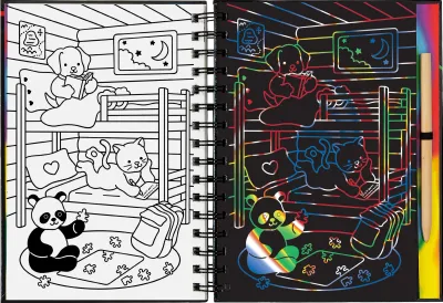 Peter Pauper Scratch &amp; Sketch Cozy Animals