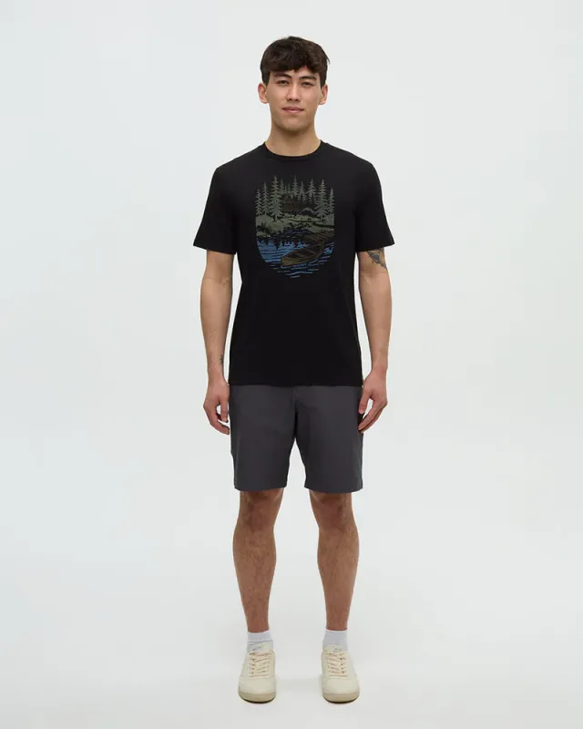 Ten Tree M Getaway T-shirt Meteorite Black/Light