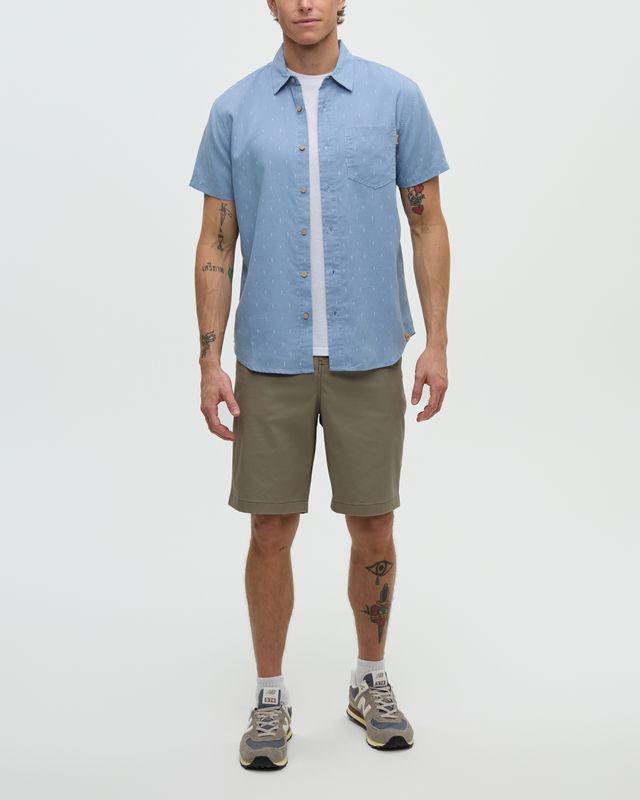 Ten Tree M Small Tree Mancos Shirt Lakeside Blue